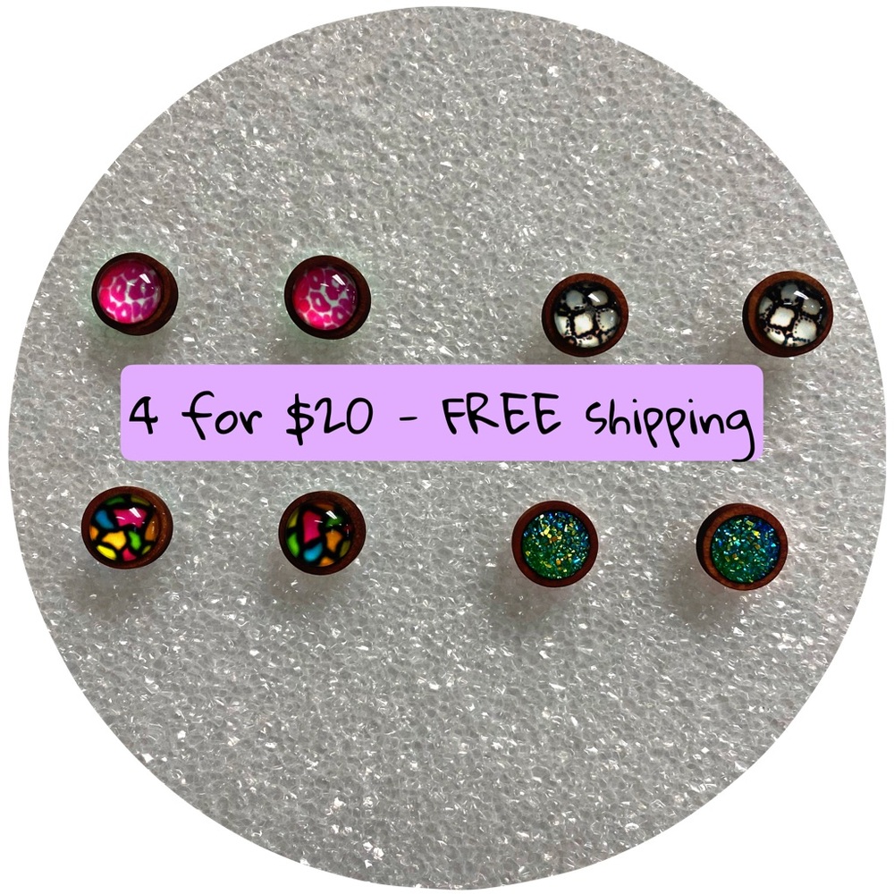 NWT 4 pair earrings - $20 Great stocking stuffers